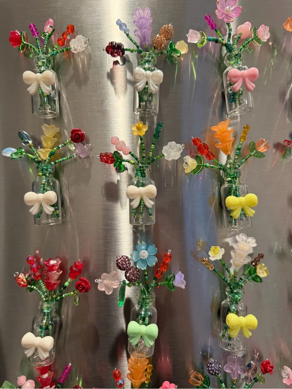 Mystery Handmade Beaded Flower Bouquet Magnet - BENEFITING PEDIATRIC SARCOMA